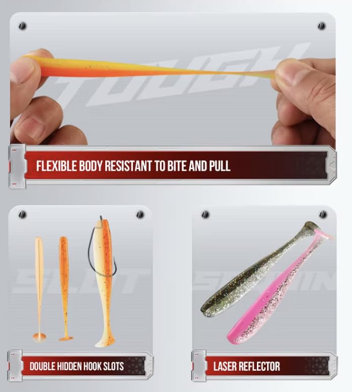 Soft Plastic Paddle Tail Tackle Kit