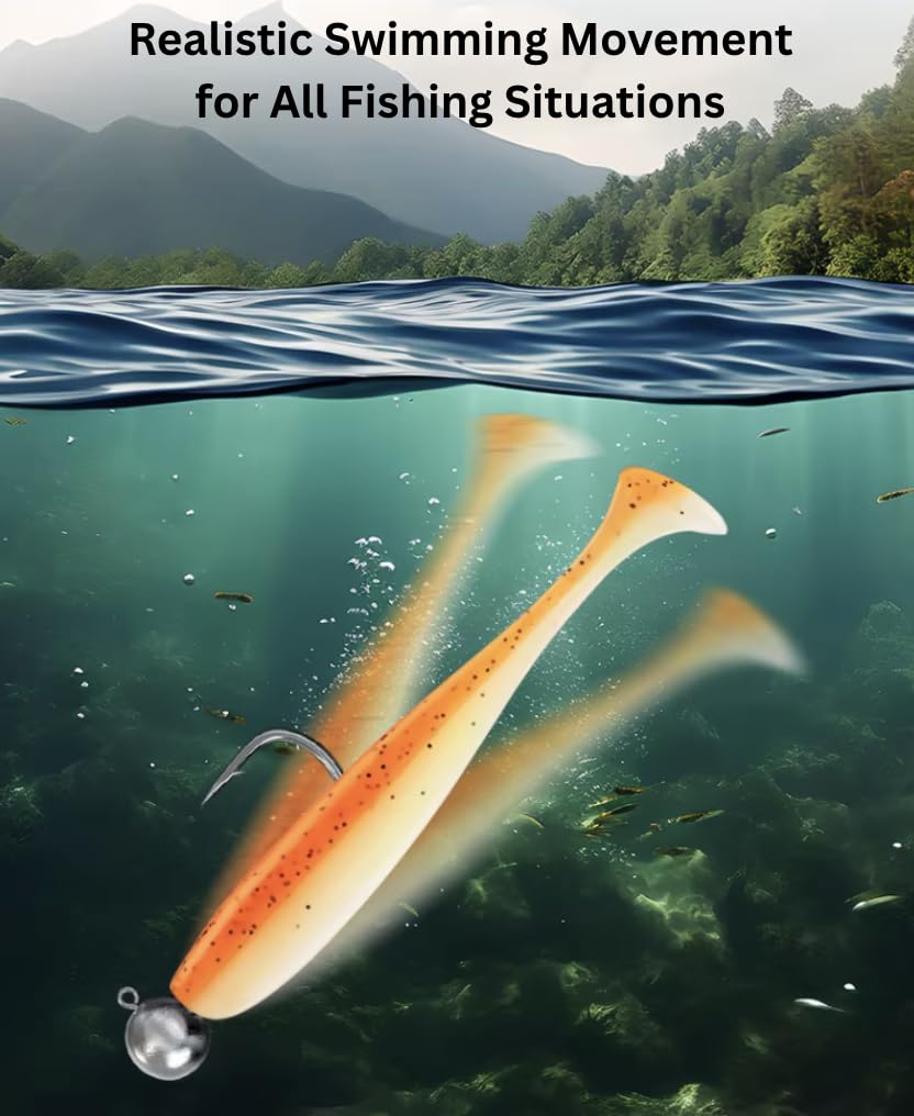 Soft Plastic Paddle Tail Tackle Kit